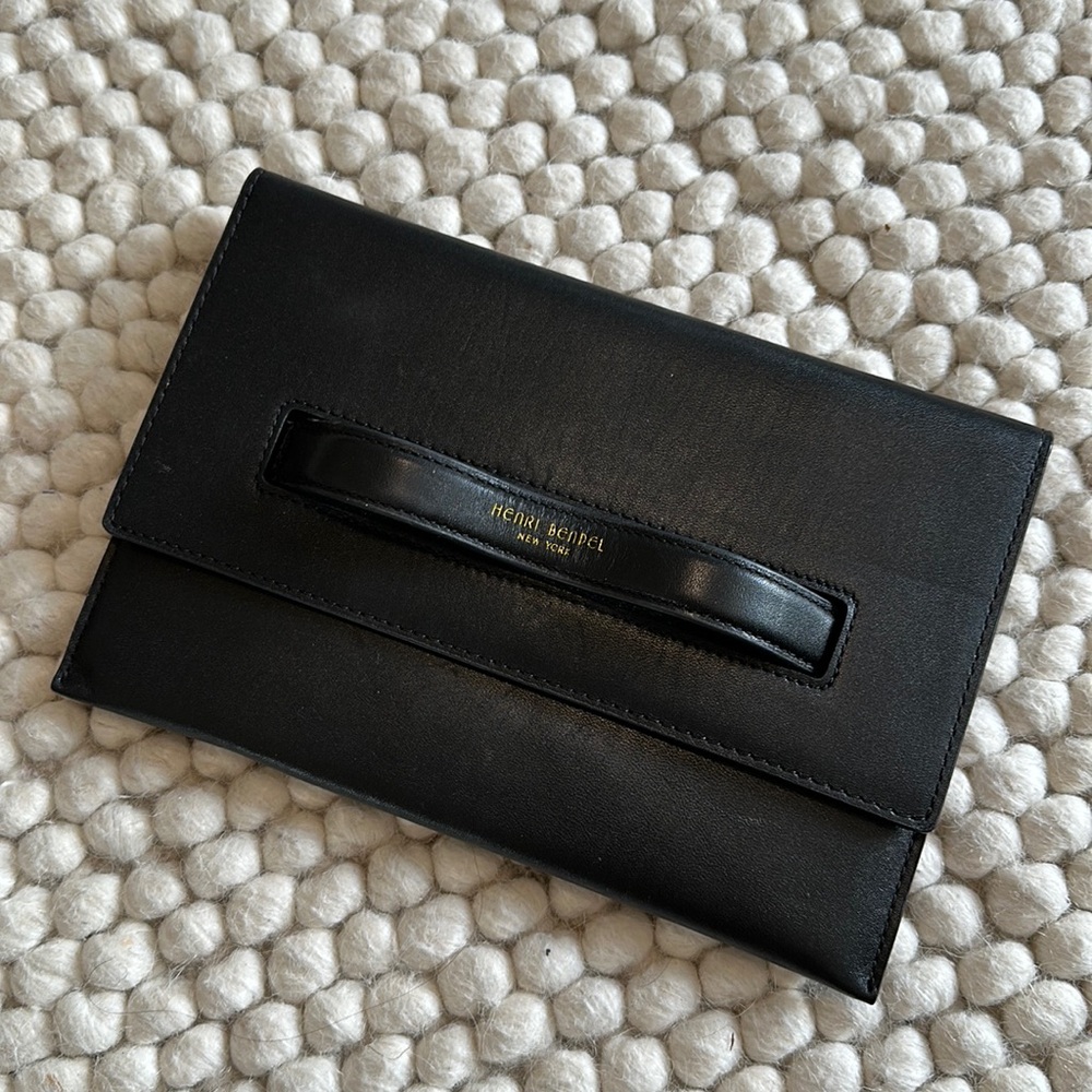 Henri Bendel Black Clutch